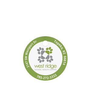 West Ridge Animal Center Pet ID Tag