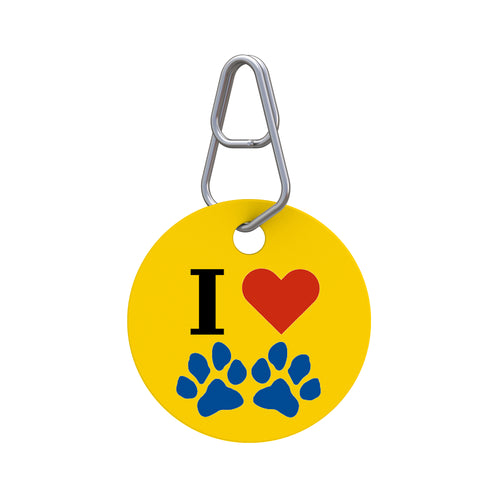 I Heart Paws Pet ID Tag