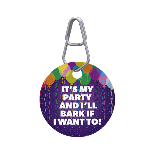 It's My Party Pet ID Tag