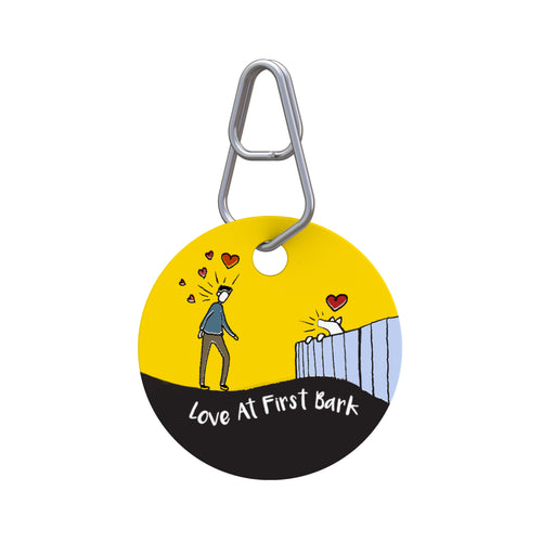 Love at First Bark Pet ID Tag