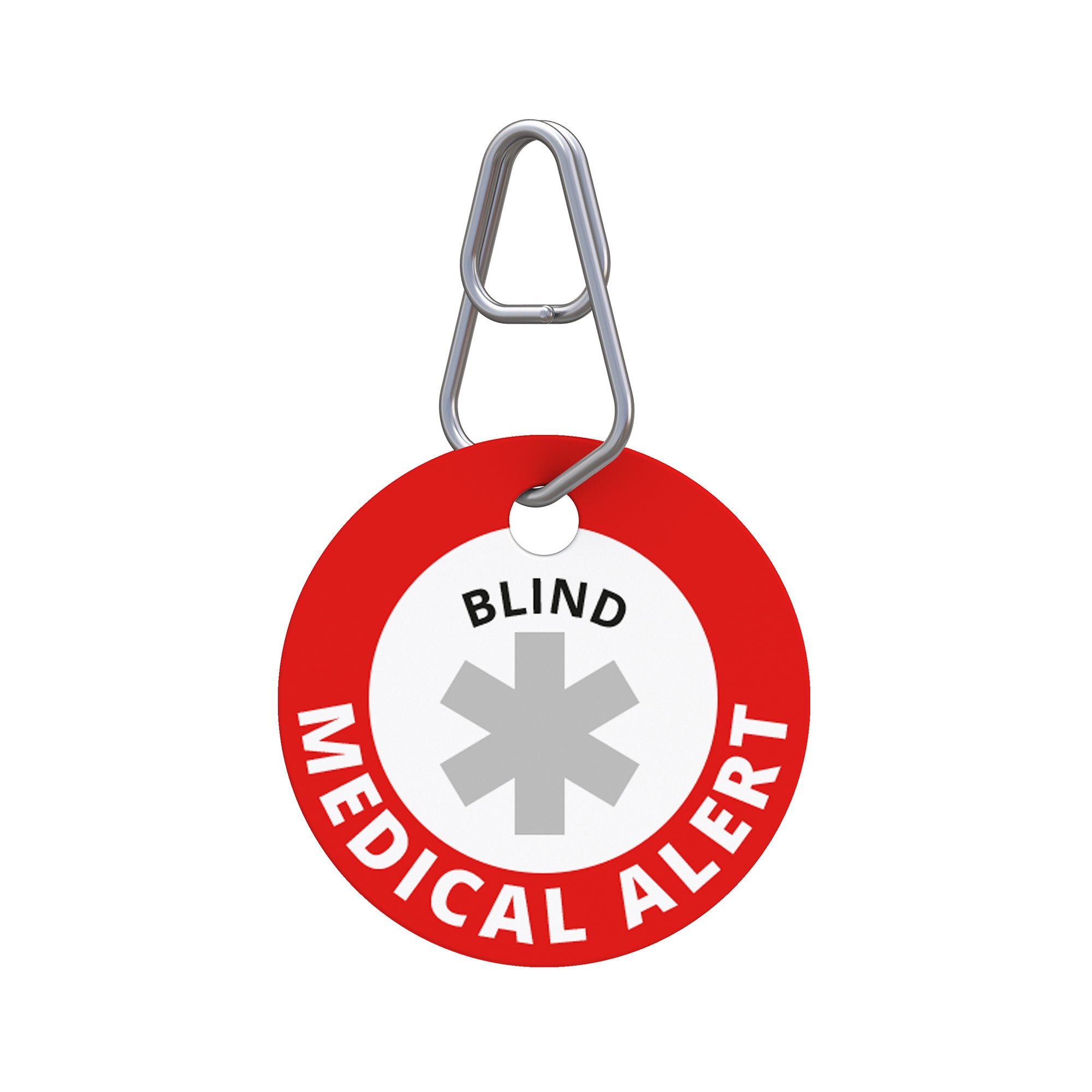 Medical Alert—Blind Pet ID Tag Easy to Read, Unique, Custom Pet