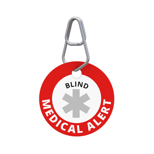 Medical Alert—Blind Pet ID Tag