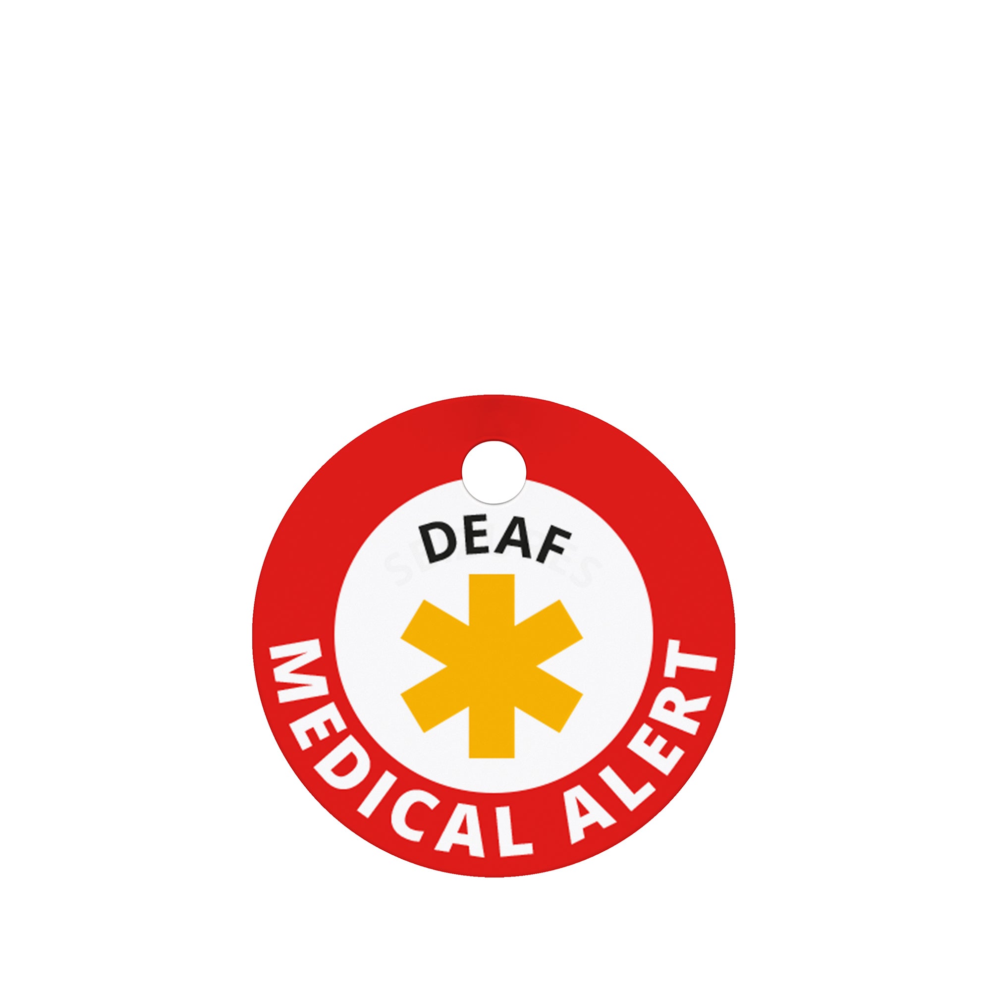 Medical Alert Deaf Pet ID Tag Easy to Read Unique Custom Pet Tag Pawdentify