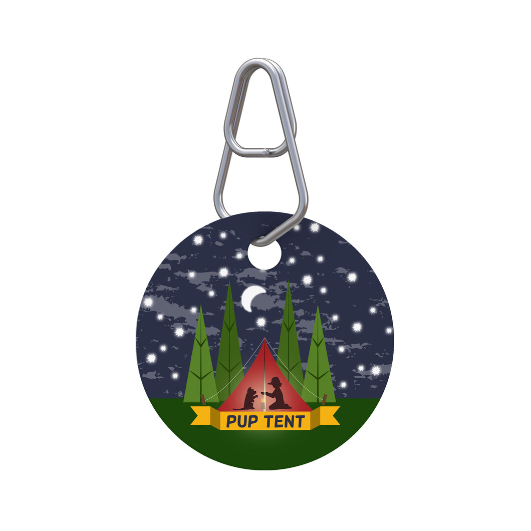 Pup Tent Pet ID Tag
