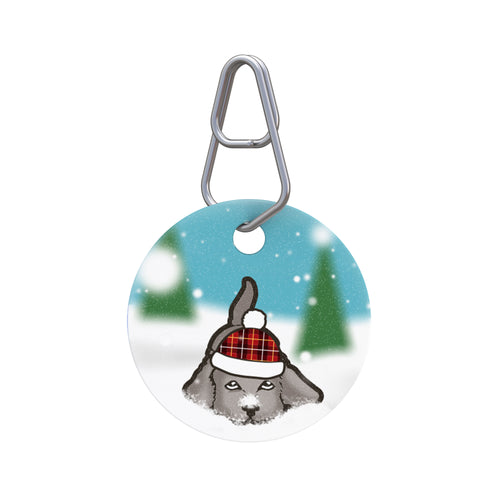 Snow Dog Pet ID Tag