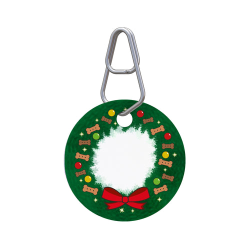 Wreath Pet ID Tag